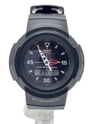 CASIO G-SHOCK AW-500E-1EJF Black Resin Quartz Digital Analog Watch