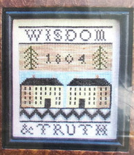 Carriage House Samplings Counted Cross Stitch Chart Wisdom & Truth Sampler