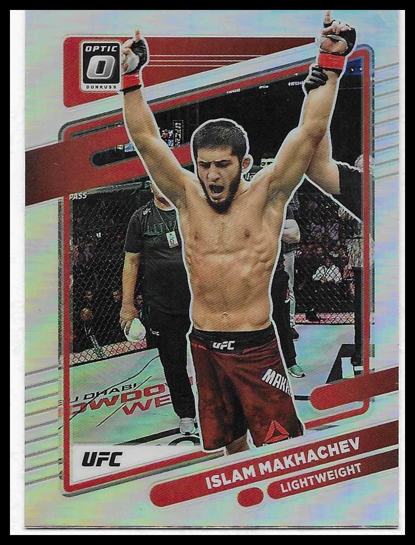 2022 Donruss Optic UFC #12 Islam Makhachev Holo Parallel NM