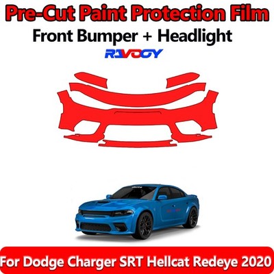  PreCut Front Bumper PPF Kit Film For Dodge Charger SRT Hellcat Redeye 2020
