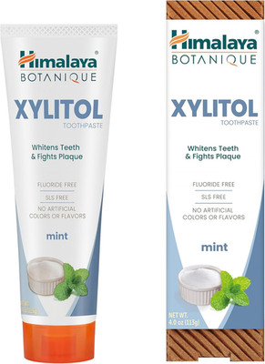 Botanique Xylitol Toothpaste, Mint Flavor - Fluoride Free Toothpaste to White...