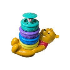Vintage Winnie the Pooh "Poppin Surprise Piglet" Honey Pot Stacking Musical Toy