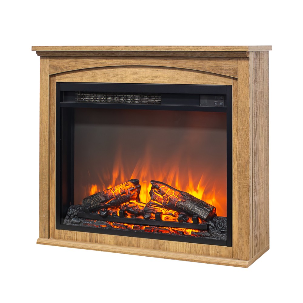 TV Media Center Electric Fireplace Dual Protection LED Lighting 3D Flames