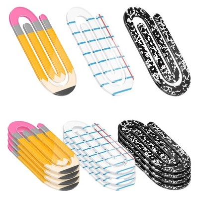 Large Capacity Clear Paper Clip School Stationery Gift Educational Helper