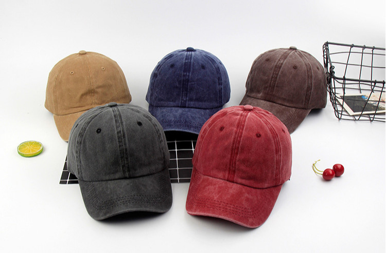 Custom Distressed Cotton Hat | Embroidered or Printed Logo | Vintage Cap image 2