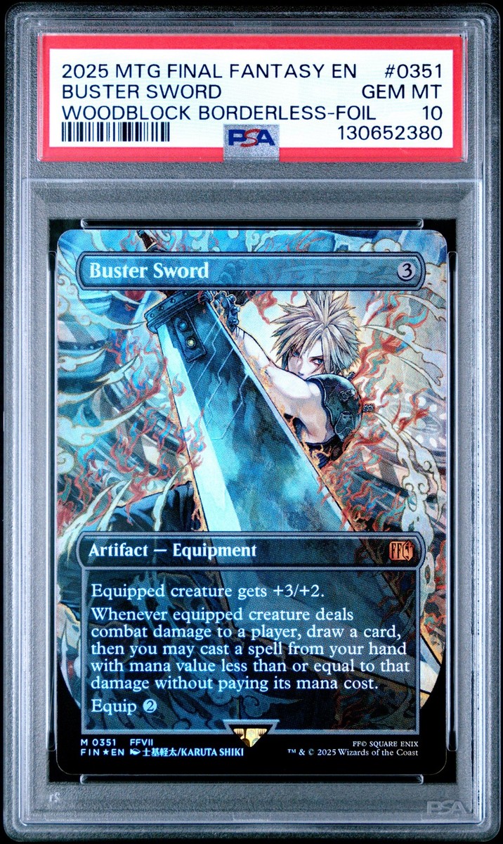 Buster Sword (Borderless) Final Fantasy Foil for sale online | eBay
