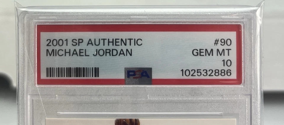 2001-02 SP Authentic - Michael Jordan PSA 10 Gem Mint #90 - Image 2 of 3