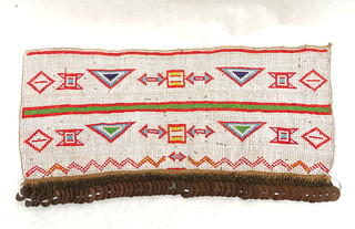 Antique Kamba African Tribal Beaded Apron Kenya MG102