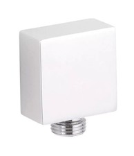 Square Chrome Shower Outlet Elbow for Wall Mounted Showers