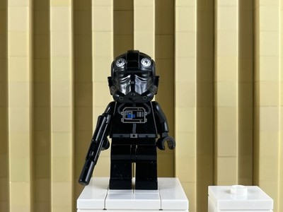 Imperial TIE Fighter Pilot Black Head, Balacla Lego Star Wars Minifigure 9492