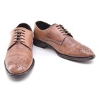 Calzoleria Toscana Brogue Oxfords Men size 40 / 7 Hand Made Brown Lace Up Shoes  — photo 2