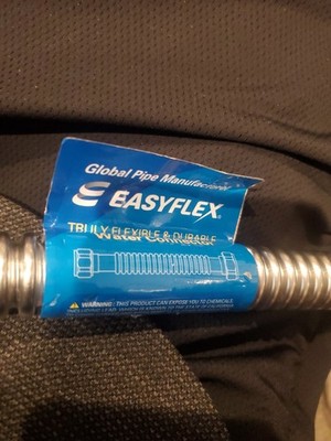 18'' Easyflex EFWC-034-SS-1012-18 Water Heater Connector 3/4'' ID