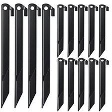 16 Pcs Plastic Stakes 12 inch Heavy Duty Tent Stakes, Replacement Inflatables...