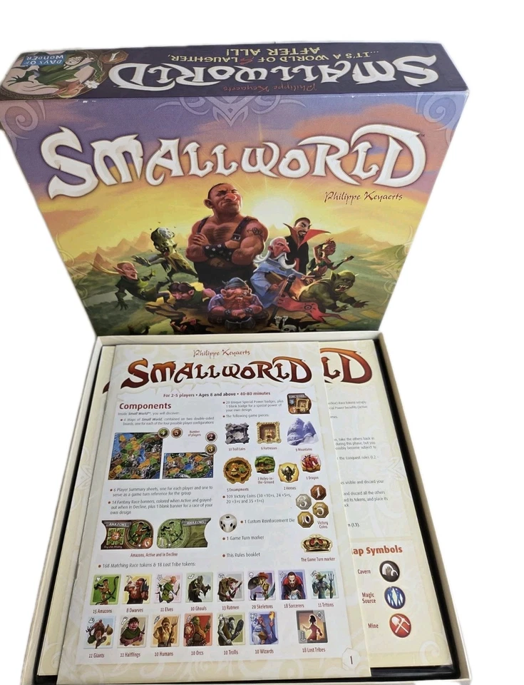SMALL WORLD Days Of Wonder BOARD GAME Philippe Keyaerds COMPLETE 2018 Smallworld - Image 2 of 4