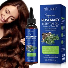 Organic Rosemary Essential Oil for Hair Growth  Skin Care, 100 Pure  Natural
