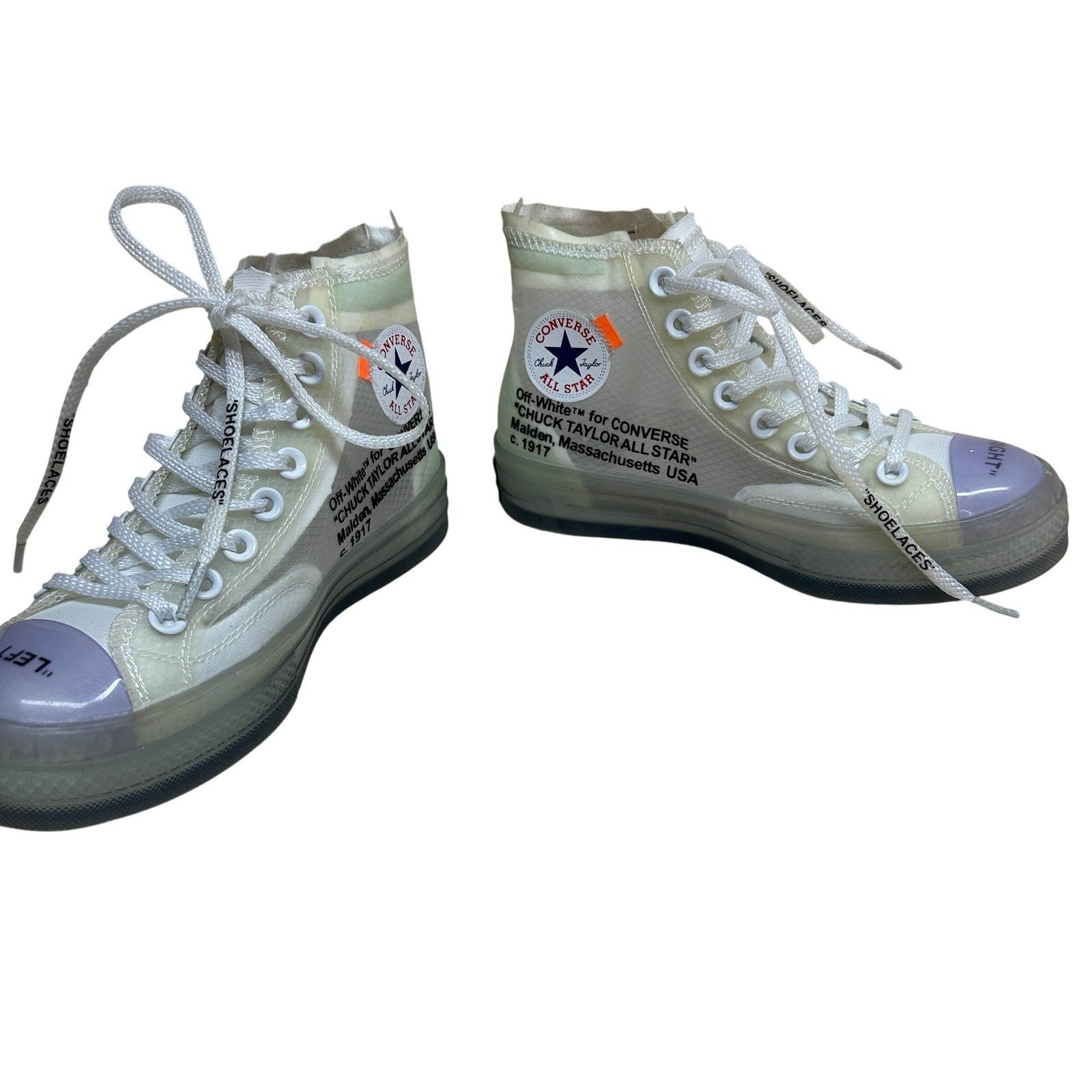 Off White x Converse The Ten Chuck Taylor All Star Vulcanized Hi Top SAMPLE 5.5 image 4