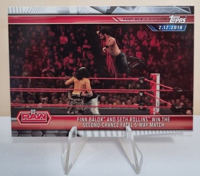 2019 Topps WWE Road to WrestleMania #26 Finn Bálor and Seth Rollins