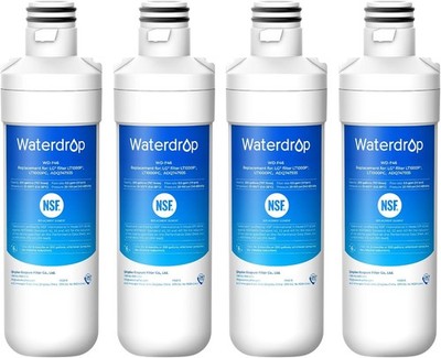 Waterdrop F46 Refrigerator Water Filter Replacement for LG  LT1000P  Pack of 4