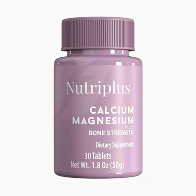 Nutriplus Calcium Magnesium + Type II Collagen Bone Strength Tablets, 30 ct