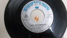 deep purple 45 rpm record /very good minus river deep mountain high