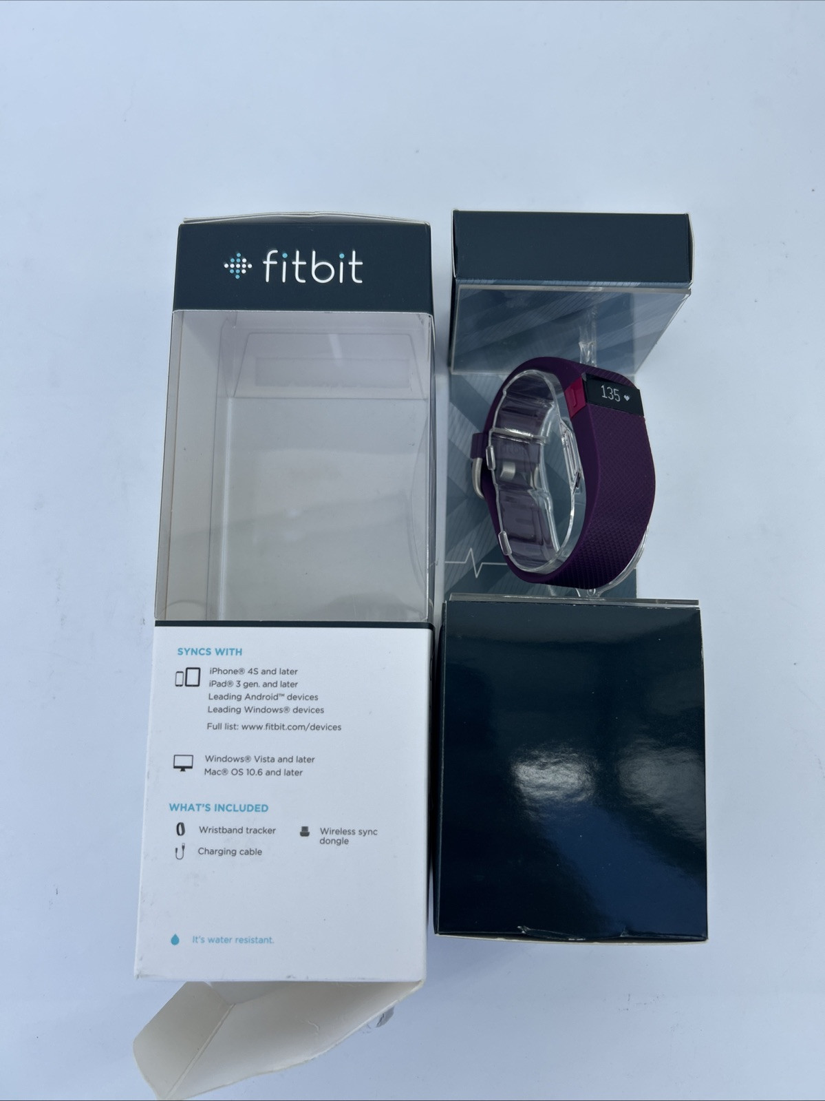 Fitbit FB405PML Charge HR Wireless Activity Wristband Plum Large