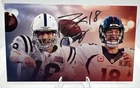 Peyton Manning BECKETT COA 3x5 Charity AUTOGRAPHED Card HAND SIGNED AUTO BAS