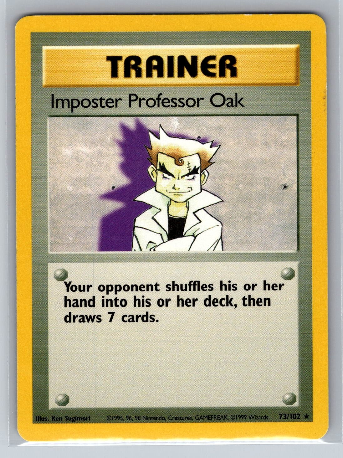 Base Set #073/102 Imposter Professor Oak