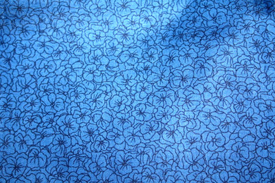MASSED BLUE AND BLACK FLOWERS-PRISIMS FROM HOFFMAN - 100% COTTON FABRIC
