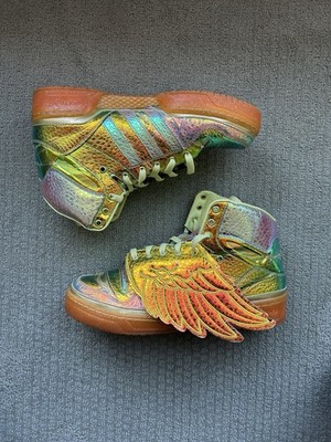 2010 Jeremy scott 1.0 wings Iridescent foil multicolor Men's US 10.5 / EU 43-44