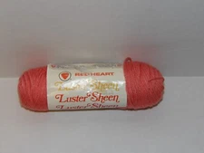 Coats & Clark Red Heart Luster Sheen Knit, Crochet Acrylic Yarn #731 Flamingo