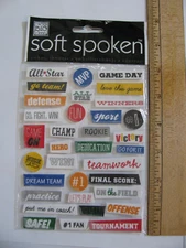 Me & My Big Ideas Soft Spoken SPORTS Words & Phrases NOS