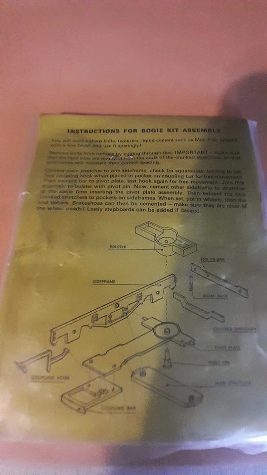 RATIO Bogie Kits B/M3 MIDLAND 10’ WB - Escala 4 mm Calibre OO Sellado Foto 2 de 2