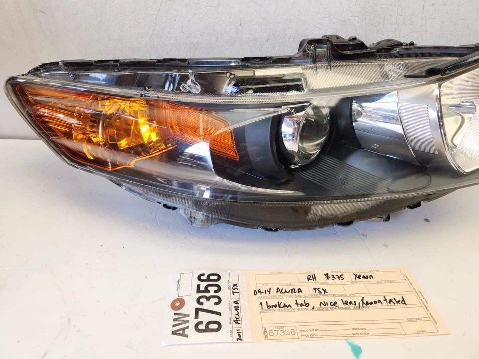 2009 2010 2011 2012 2014 ACURA TSX правосторонняя ксеноновая фара OEM AW67356 - Изображение 4 из 4