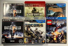Sony PlayStation 3 PS3 Lot of 6 Video Games Lego Hobbit Battlefield SOCOM CoD4