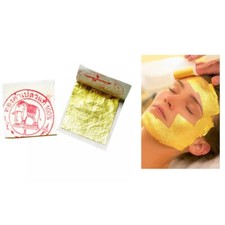 10 Sheets Pure Gold Leaf 24K For Art Food Facial Spa Gilding Crafting 3x3cm