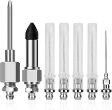 Grease Gun Needle Tip Kit - 7 Pieces for Tight Spaces and Precision Application