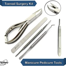 Pedicure Toe Nail Cutter Diamond Deb File Chiropody Toenail Lifter Surgery Tools