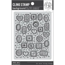 Hero Arts "CHOCOLATE CANDY" Background Cling Red Rubber Stamp 2022