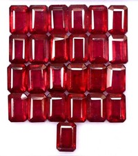 Natural Ruby Octagon Faceted Cut Loose Calibrated Gemstone Ready for Jewelry