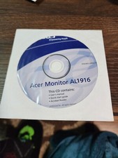 ⭐️⭐️⭐️⭐️ Disco CD Software PC per Monitor Acer AL1916W 