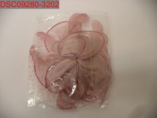Sinamay Feather Fascinator Women's Pink Flower Headpiece, One Size X0023EGBMN