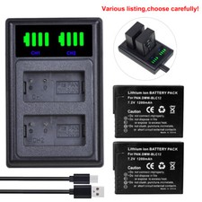 DMW-BLC12 Battery or charger for Panasonic Lumix DMC-FZ200 DMC-FZ300 DMC-FZ1000