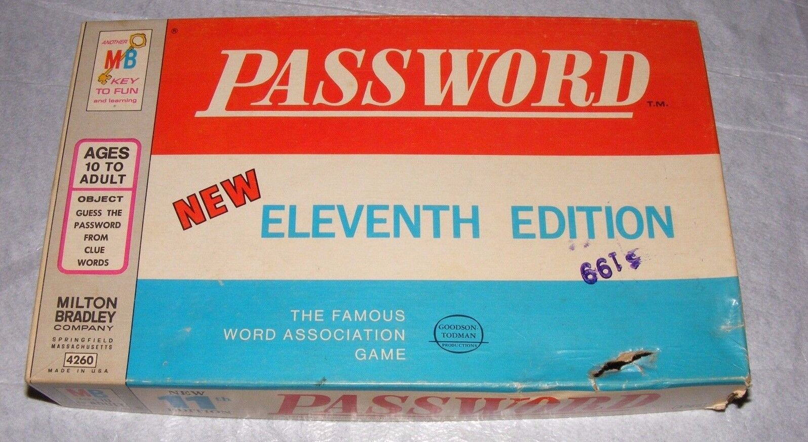 Password Game 11th Edition - 1969 - Milton Bradley - Great