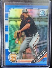 2019 Bowman Chrome Prospect Shaun Anderson Blue #ed 21/150 #BCP-211 SF Giants