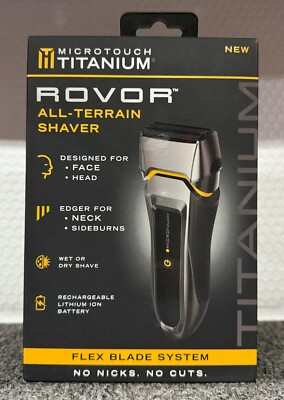 Brand New Microtouch Titanium All Terrain Shaver Flex Blade System