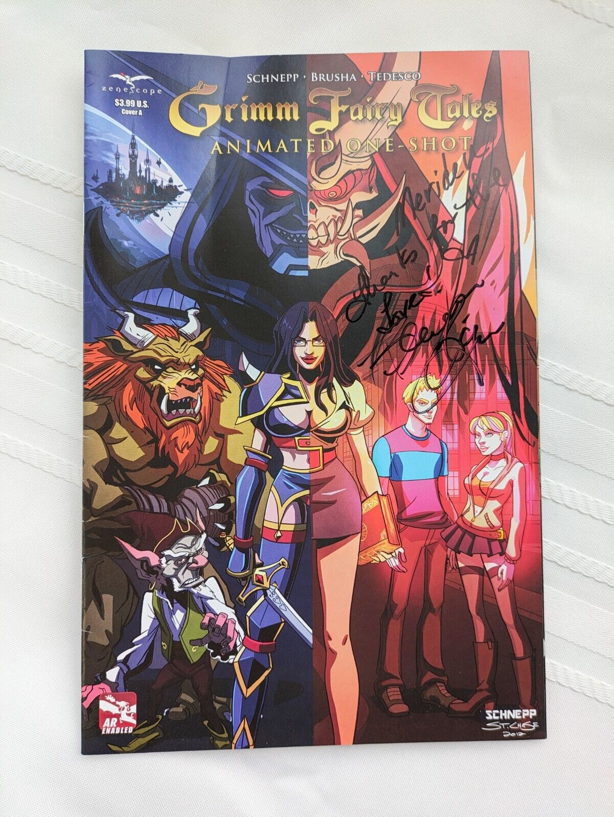 Grimm Fairy Tales Comic Book Oct 2012 1st Print Signed (8oz)