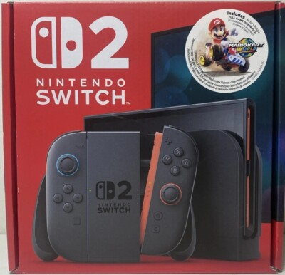#ad Nintendo Switch 2 Console Mario Kart World Game Bundle In Hand Fast Shipping $475.79