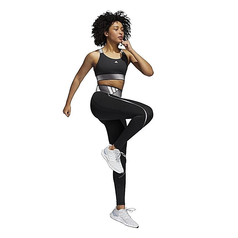 Adidas Women's Techfit Adilife Training Tights Black/White L Free