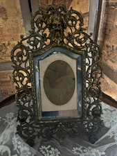 P.E. Guerin Brass And Copper Picture Frame With Repousse Satyr Collectible