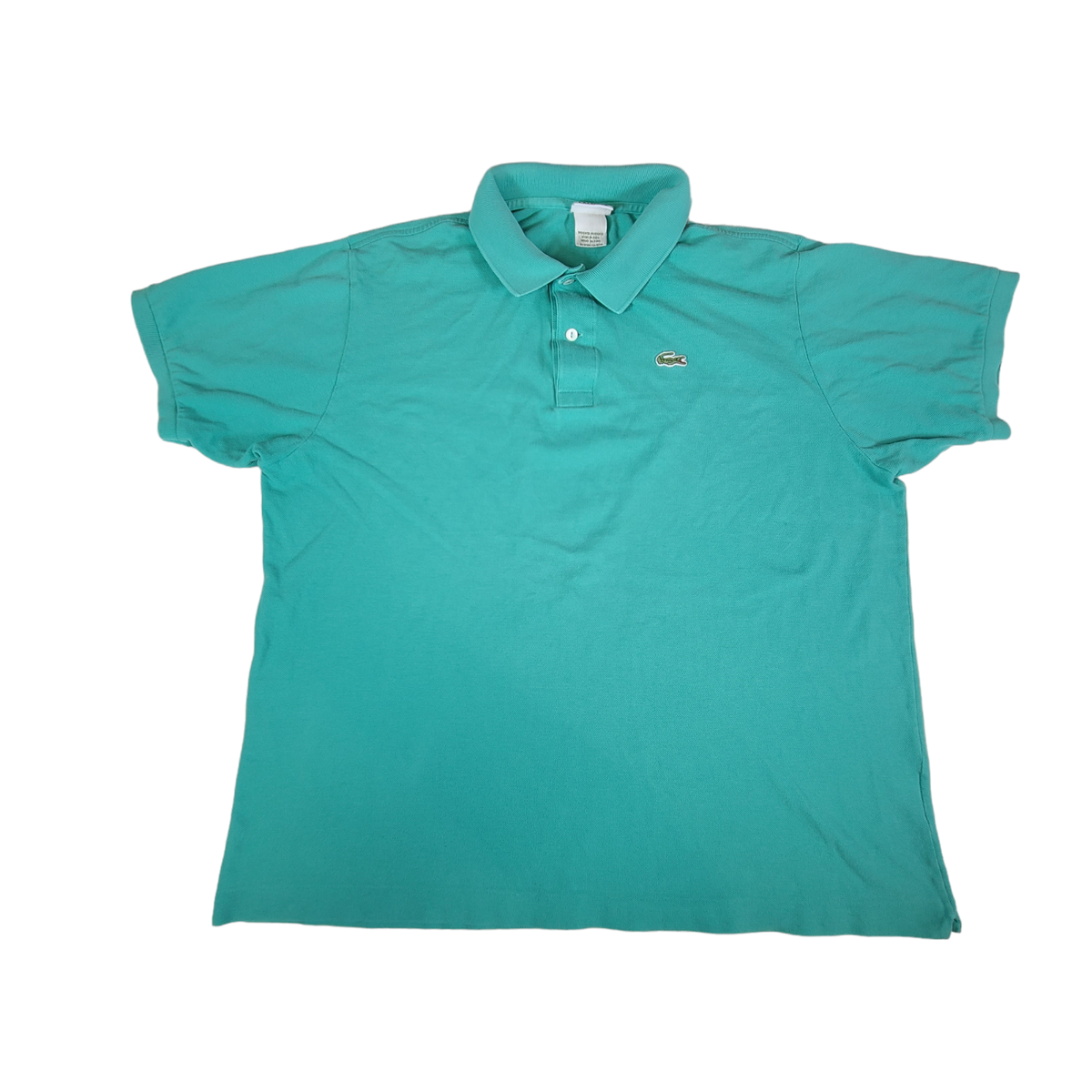 Lacoste Polo Shirt Mens Size Green Short Sleeve Logo Crocodile